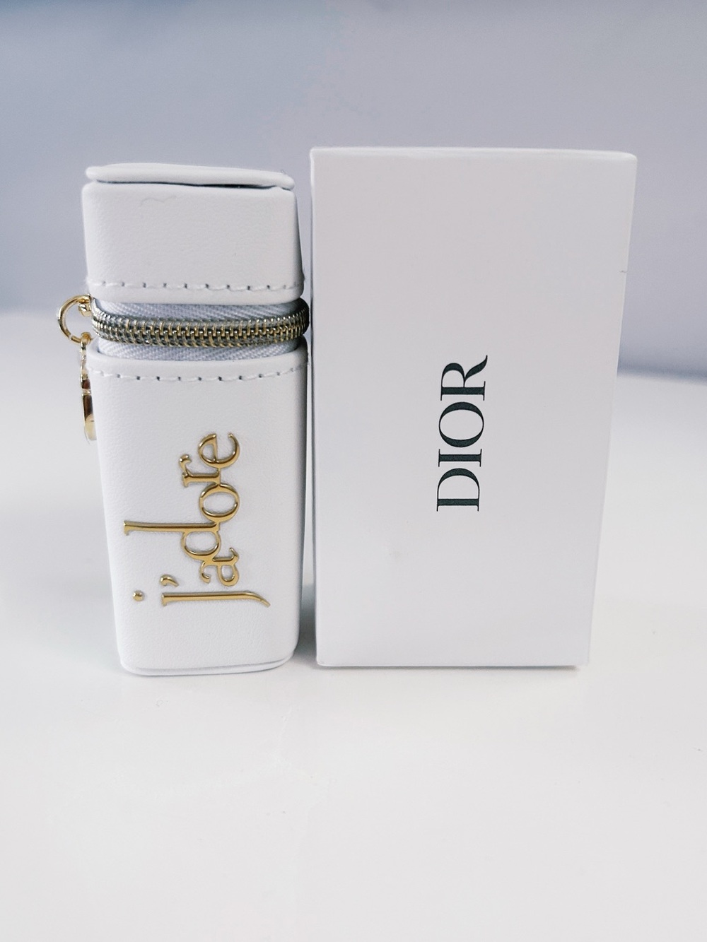 Dior J'adore key charm with a pouch